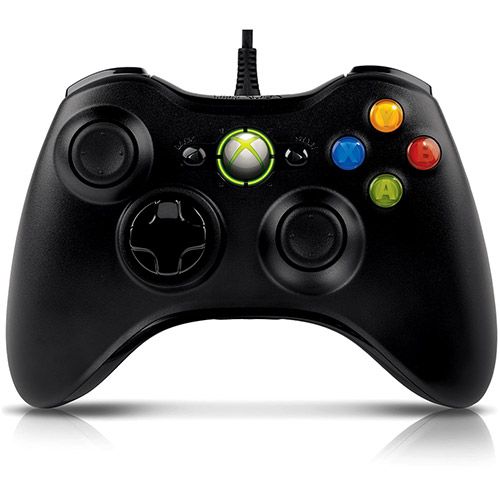 Controle com Fio Xbox 360 - Microsoft
